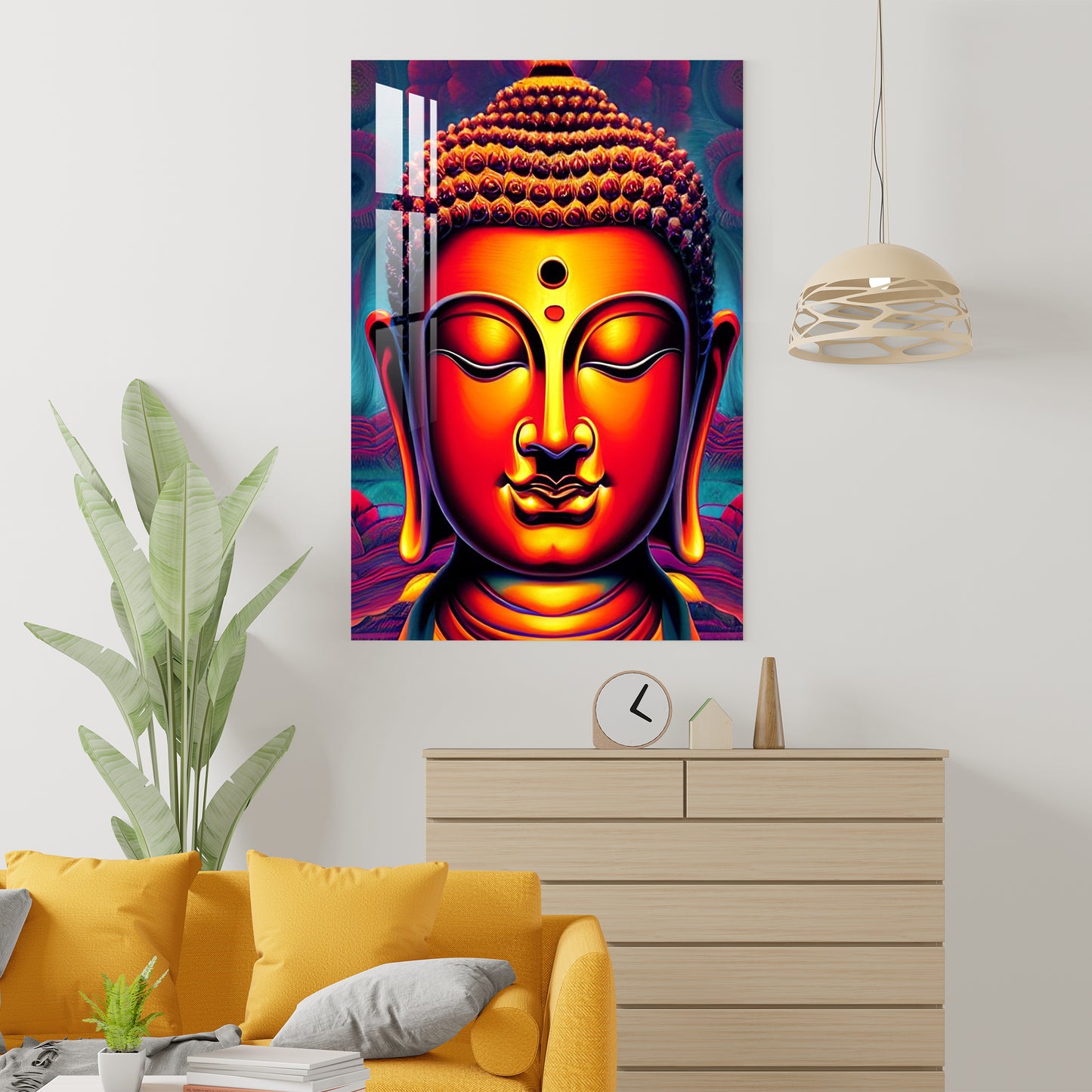 Meditating Buddha Acrylic Wall Art