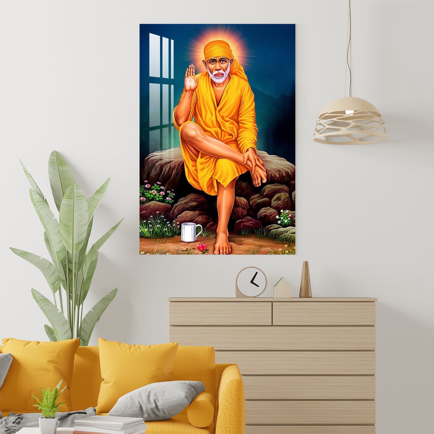 Shree Sai Nath Acrylic Wall Art