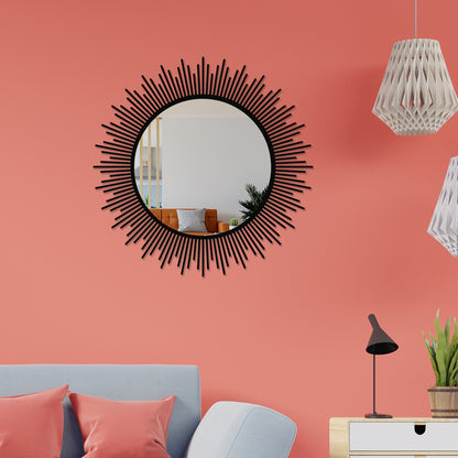 Sunburst Metal Wall Mirror