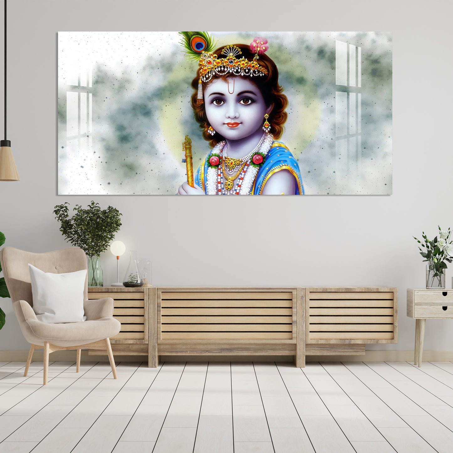 Bal Shree Krishna Acrylic Wall Art