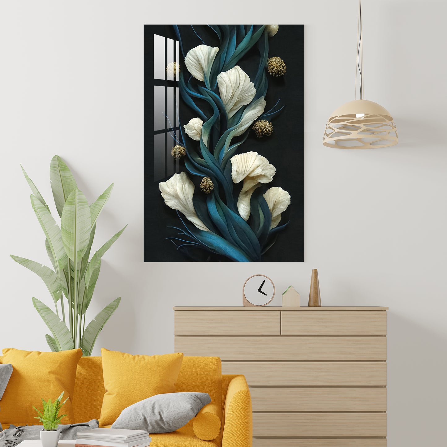 Fascinating Flowers Acrylic Wall Art