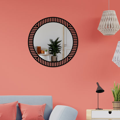 Simple Round Metal Wall Mirror