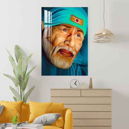 Lord Sai Baba Acrylic Wall Art