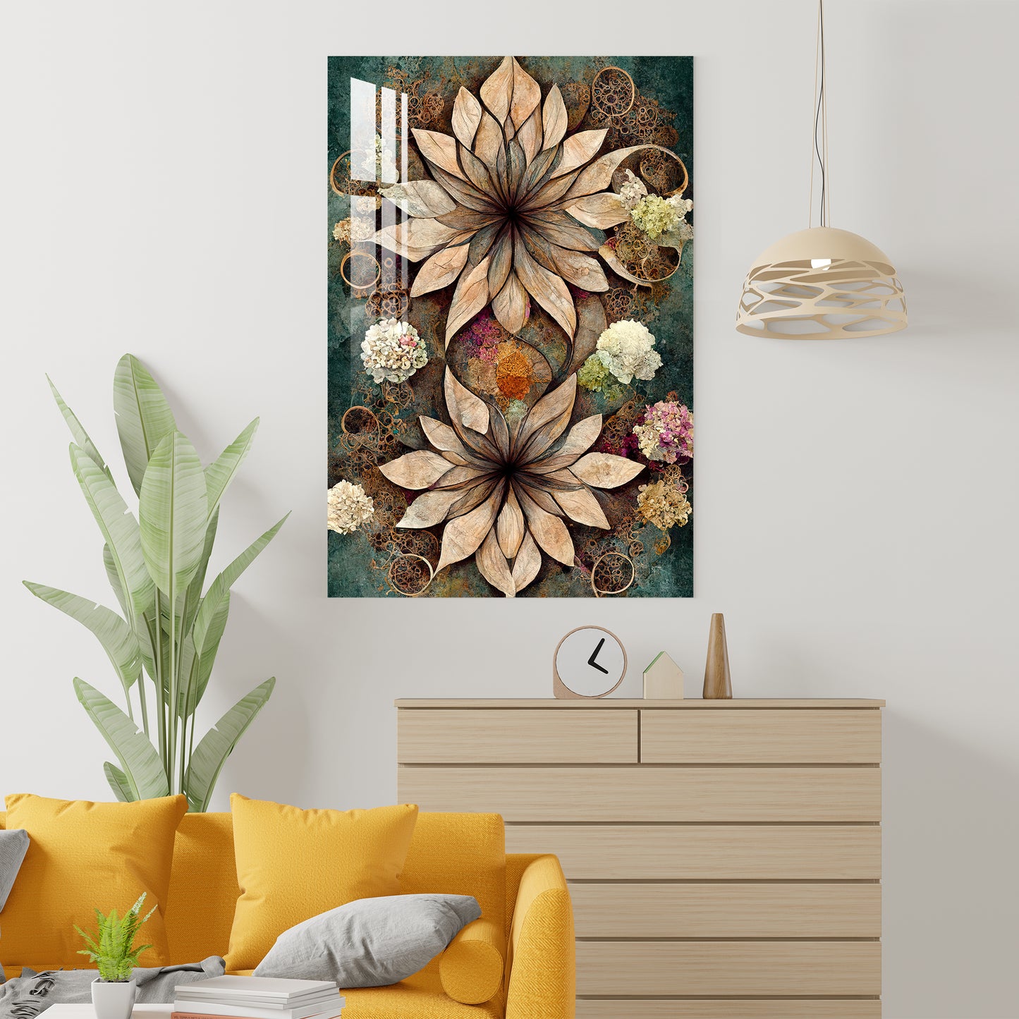 Autumn Flower Acrylic Wall Art