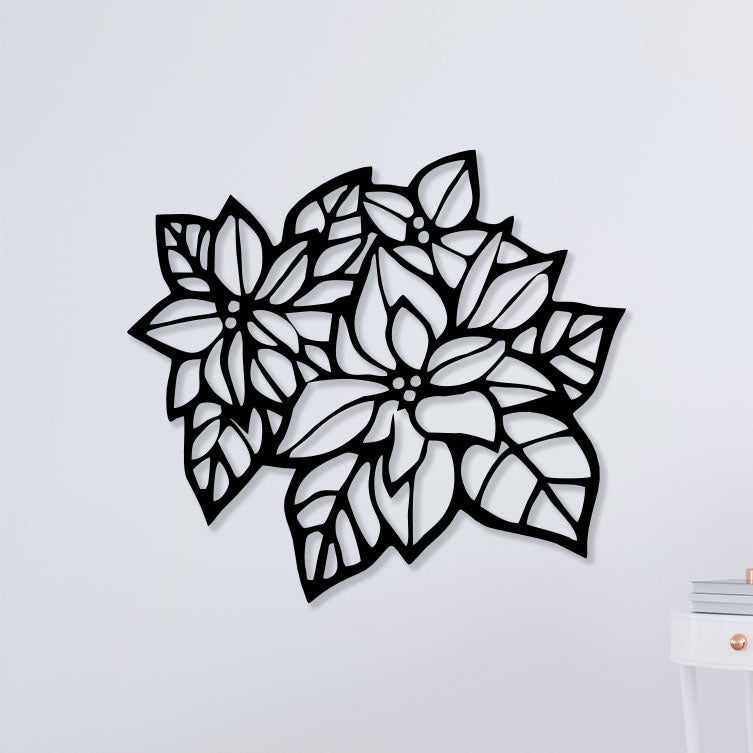 Minimal Flower Metal Wall Art