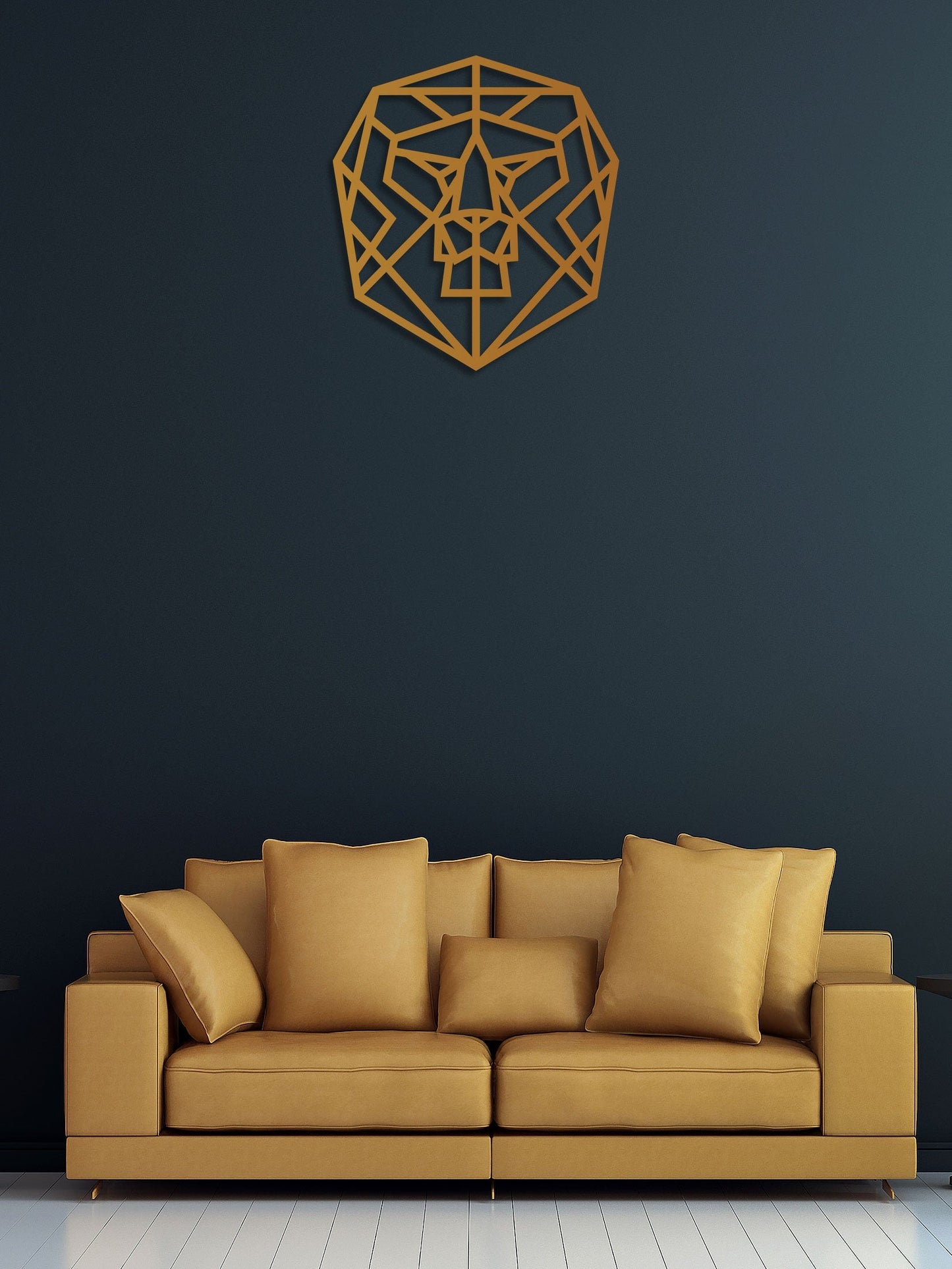 Jungle King Face Metal Wall Art 5