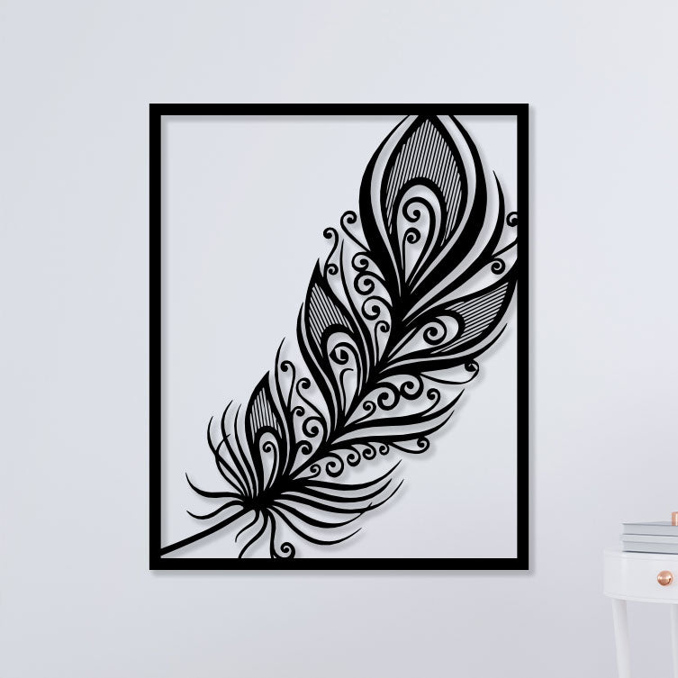 Krishana Feather Metal Wall Art