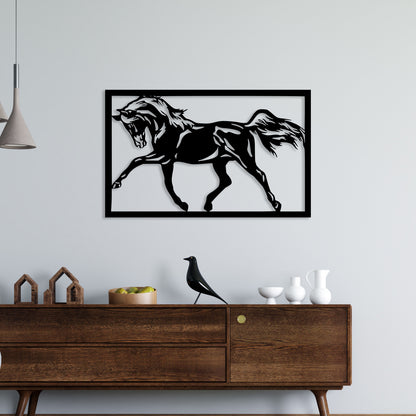 Dancing Horse Metal Wall Art