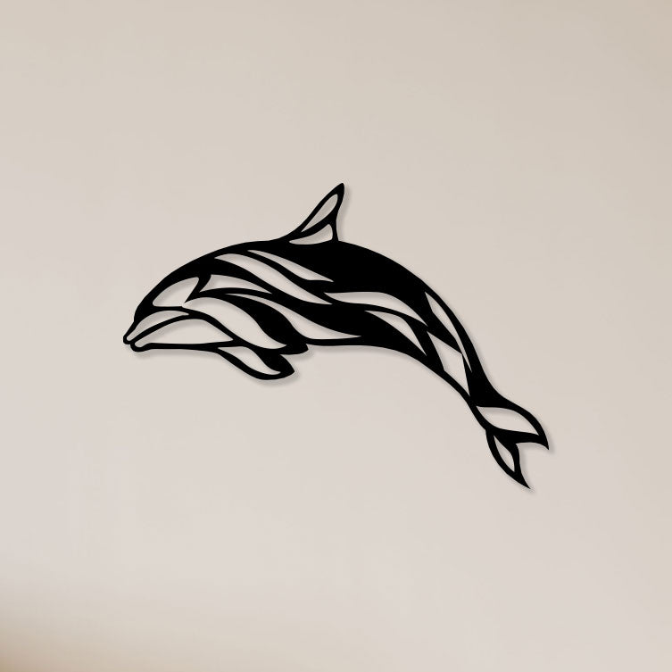 Dolphin Fish Metal Wall Art