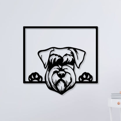 Pug On Window Metal Wall Art