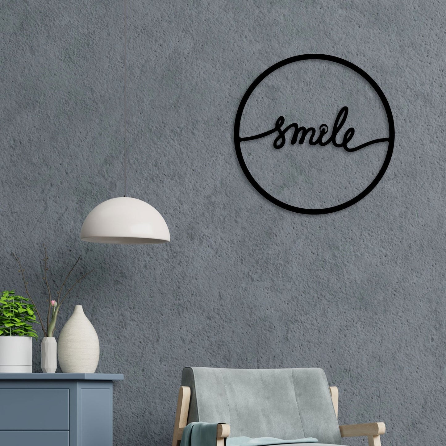 Attractive Smile Metal Wall Art 1