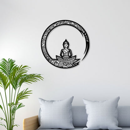 Buddha Worship Style Metal Wall Art 3