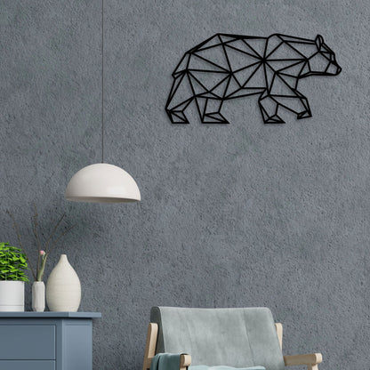 Walking Bear Metal Wall Art 5