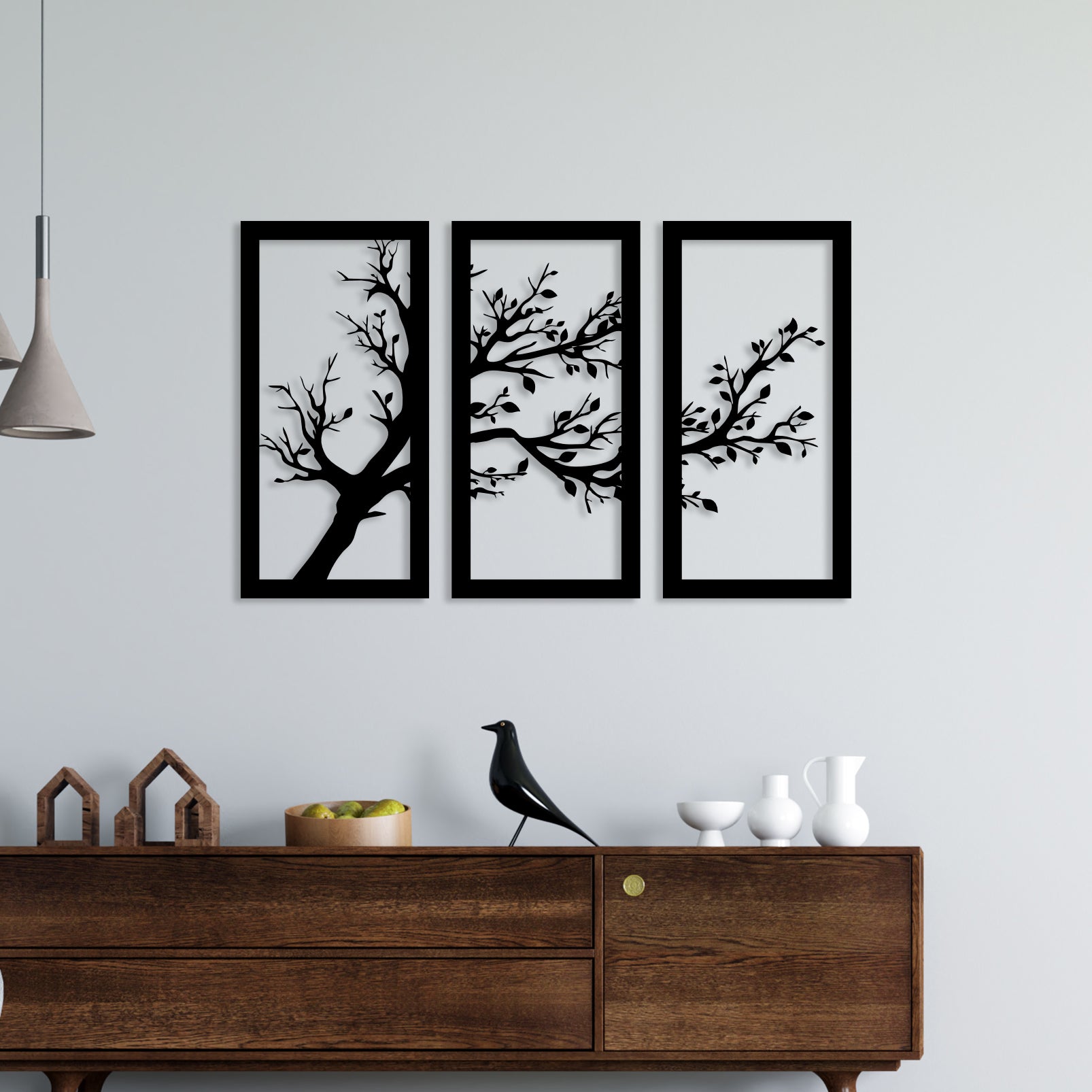 Tree Without Leaf Metal Wall Art