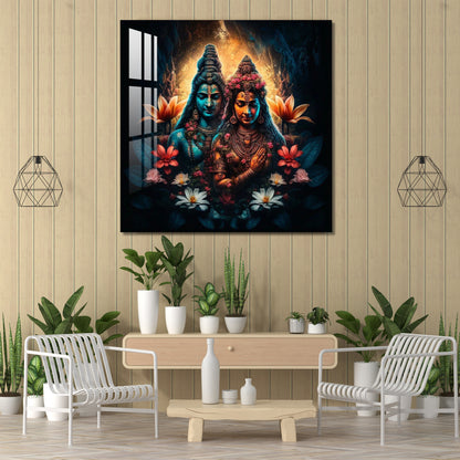 Mystical Shiva Parvati Acrylic Wall Art