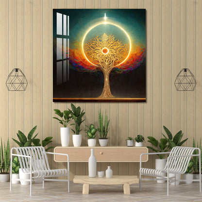 Beautiful Shiny Tree Acrylic Wall Art