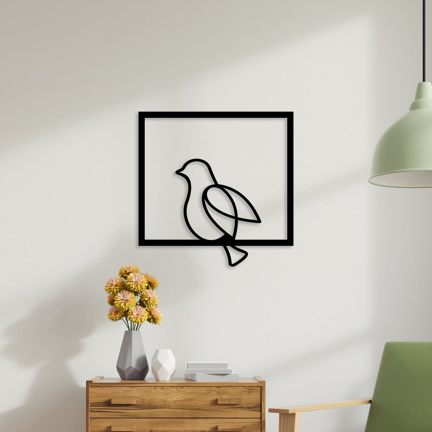 Lovely Bird Metal Wall Art