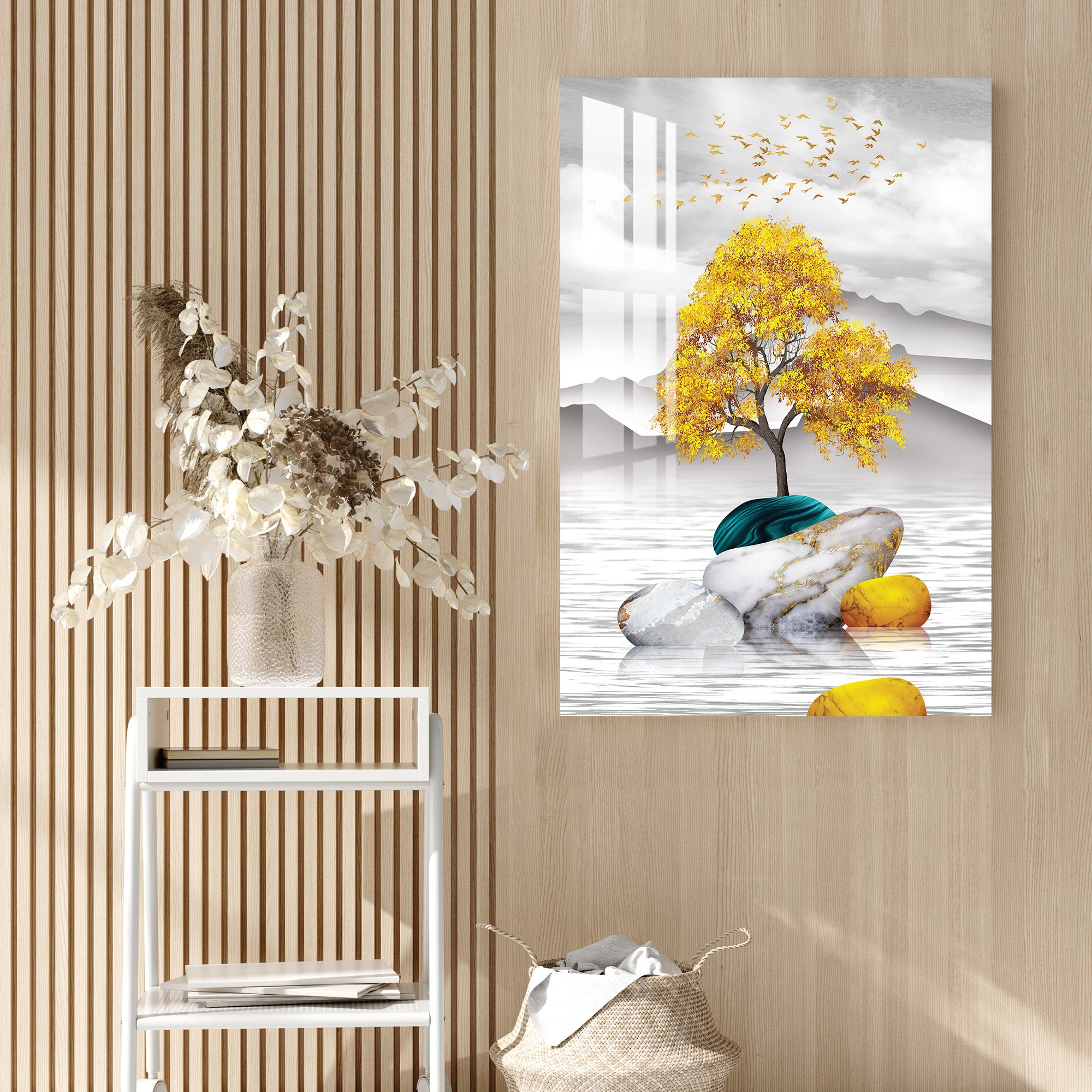 Golden Vibes Acrylic Wall Art