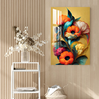 Radiant Flowers Acrylic Wall Art