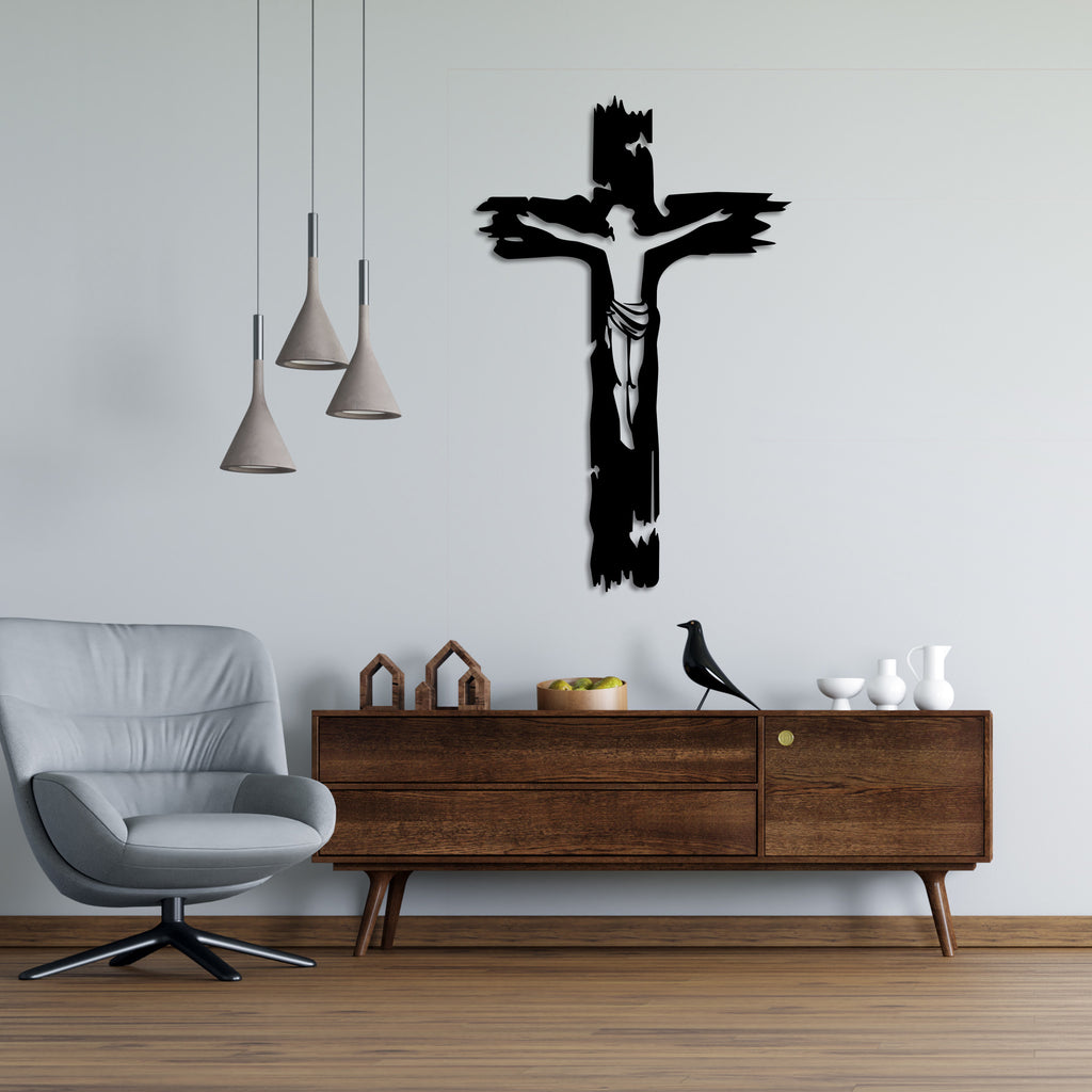 Crucifix Metal Wall Art