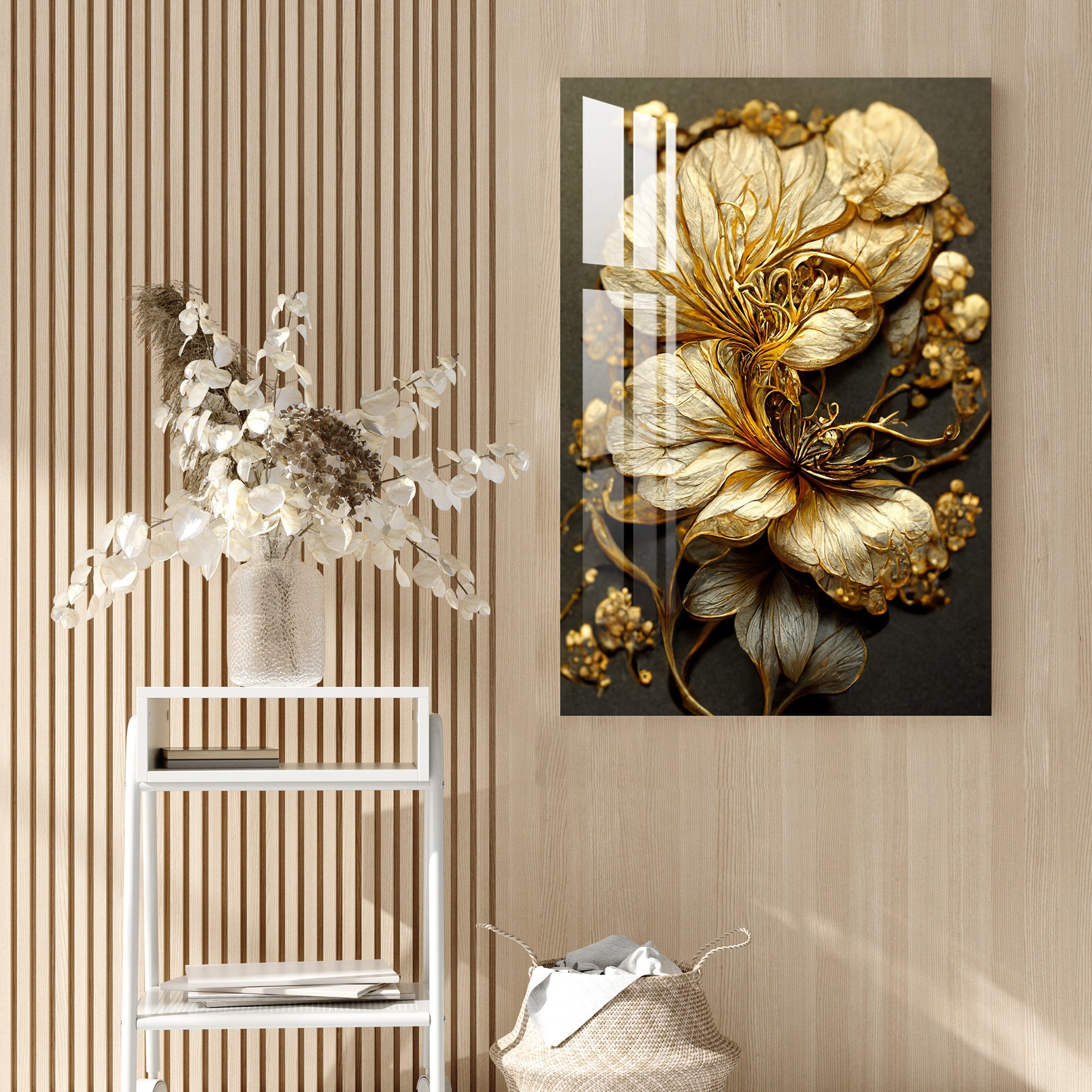 Golden Desire Acrylic Wall Art