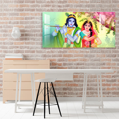 Beautiful Radha Krishna Acrylic Wall Art