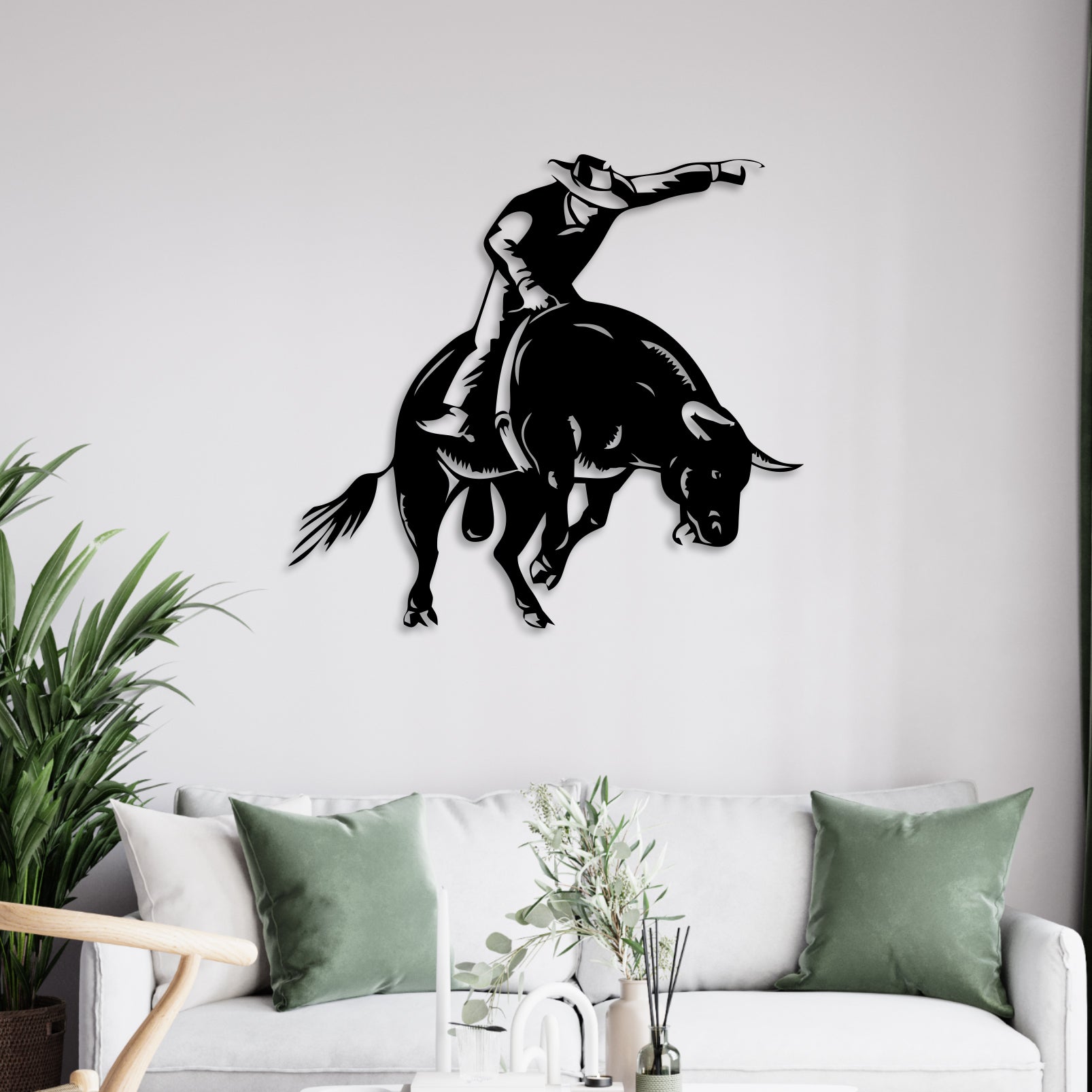 Bull Fighting Metal Wall Art