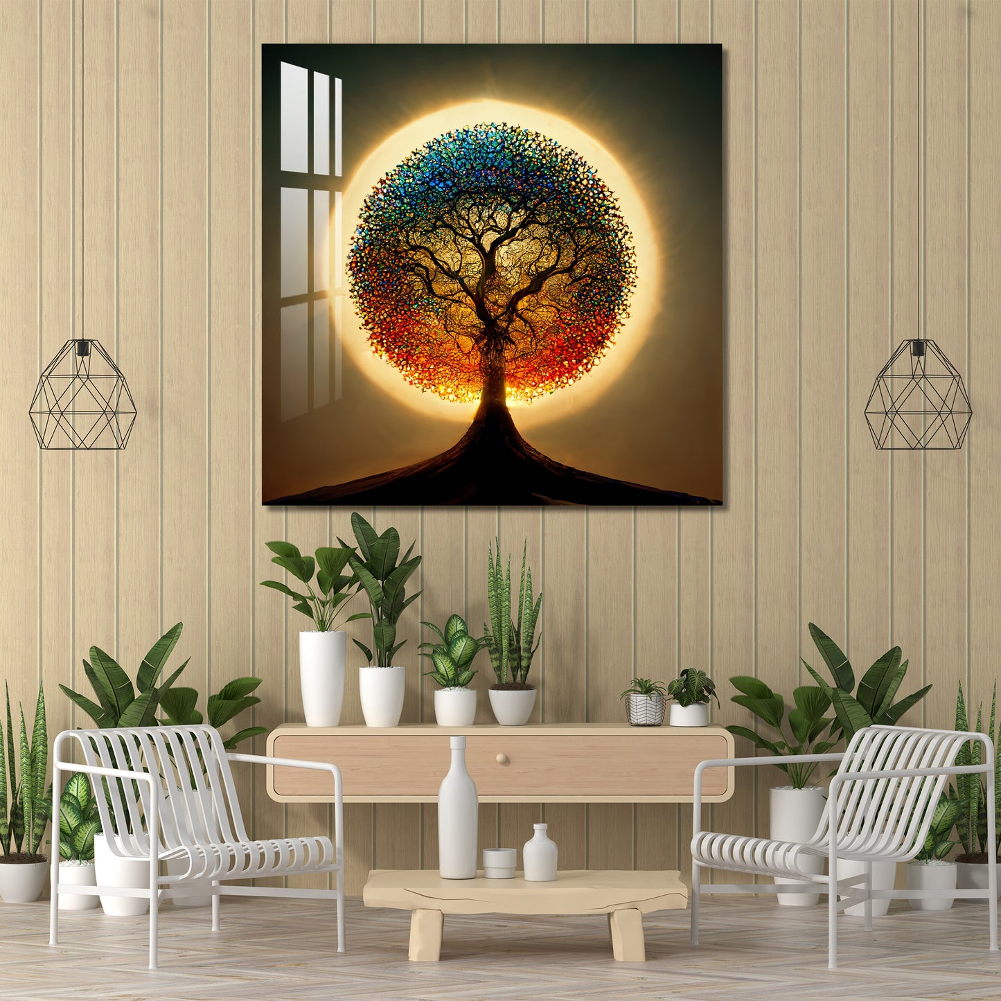 Glittering Tree Acrylic Wall Art