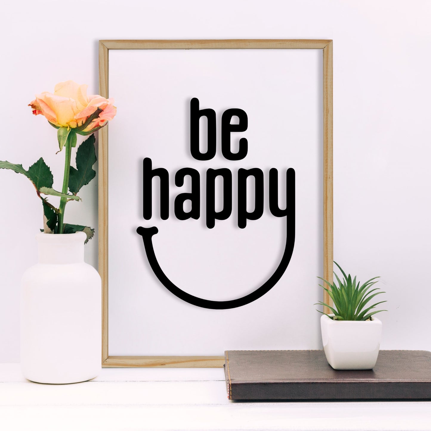 Be Happy Acrylic Frame