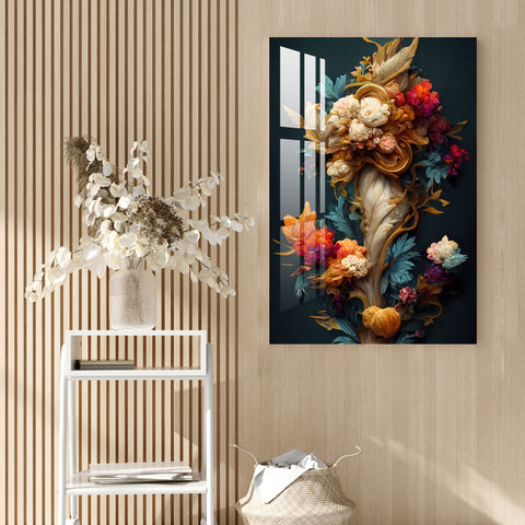 Alluring Colorful Flower Bouquet Acrylic Wall Art - 23.5X16 inches / 5MM
