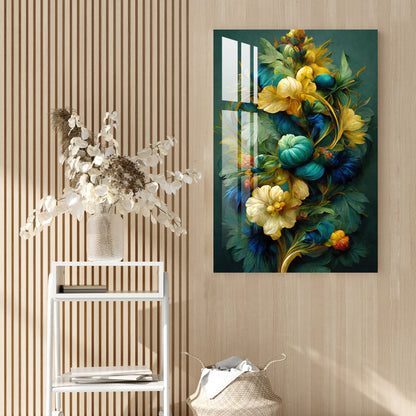 Shades of Green & Yellow Acrylic Wall Art