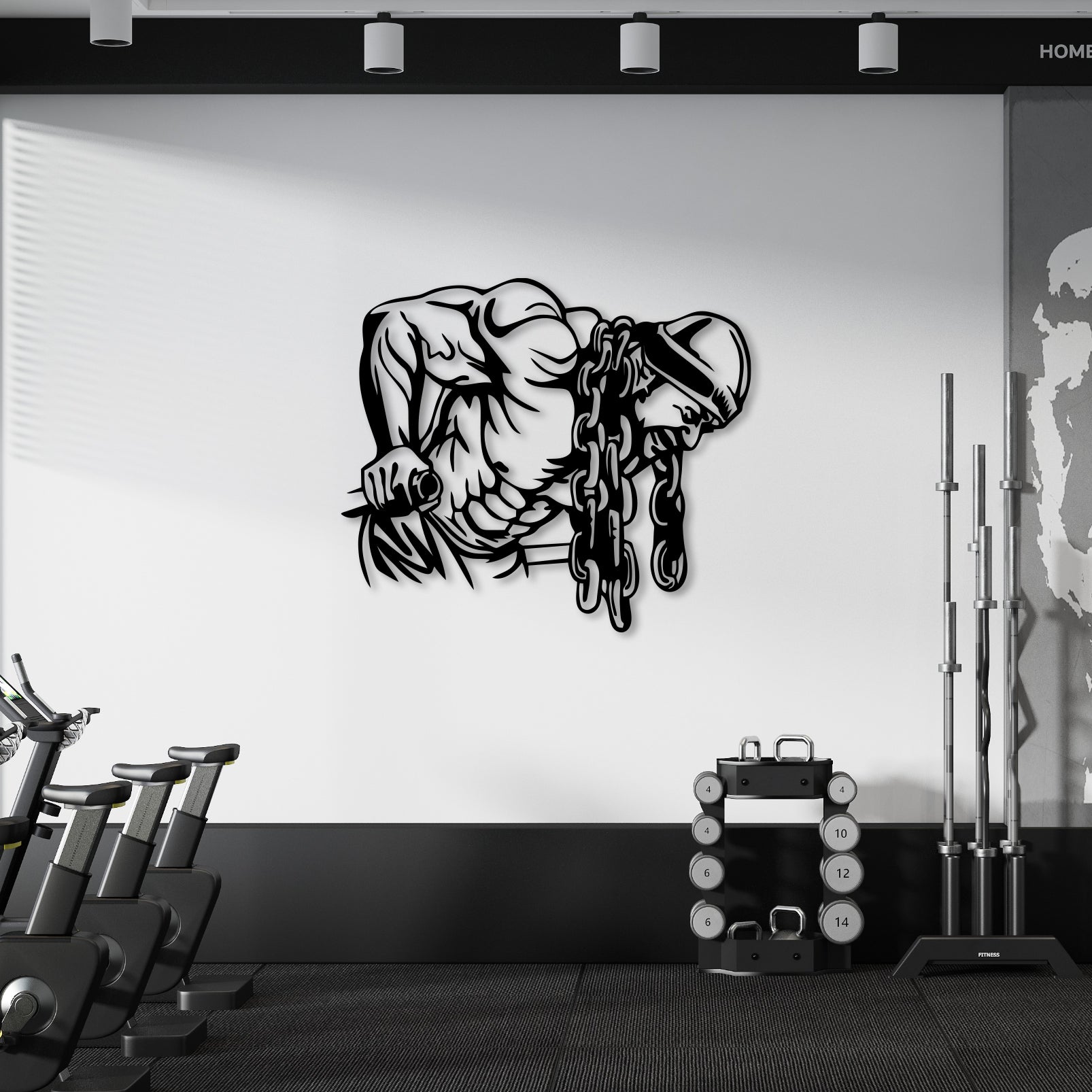 Heavy Exercise Metal Wall Art