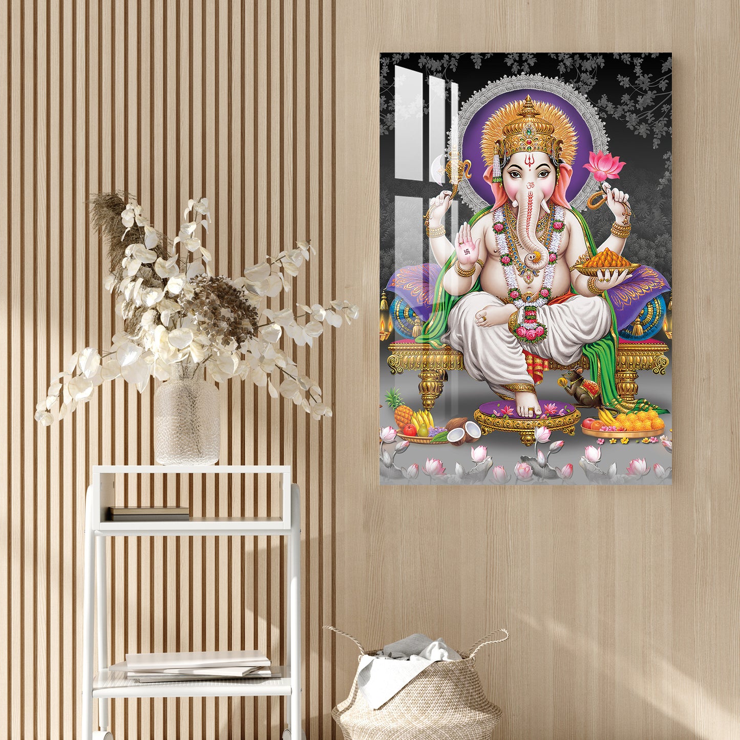 Modakpriye Ganpati Acrylic Wall Art