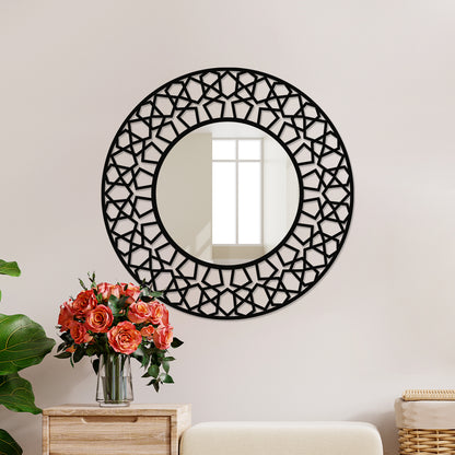 Decorative Round Shaped Metal wall Mirror