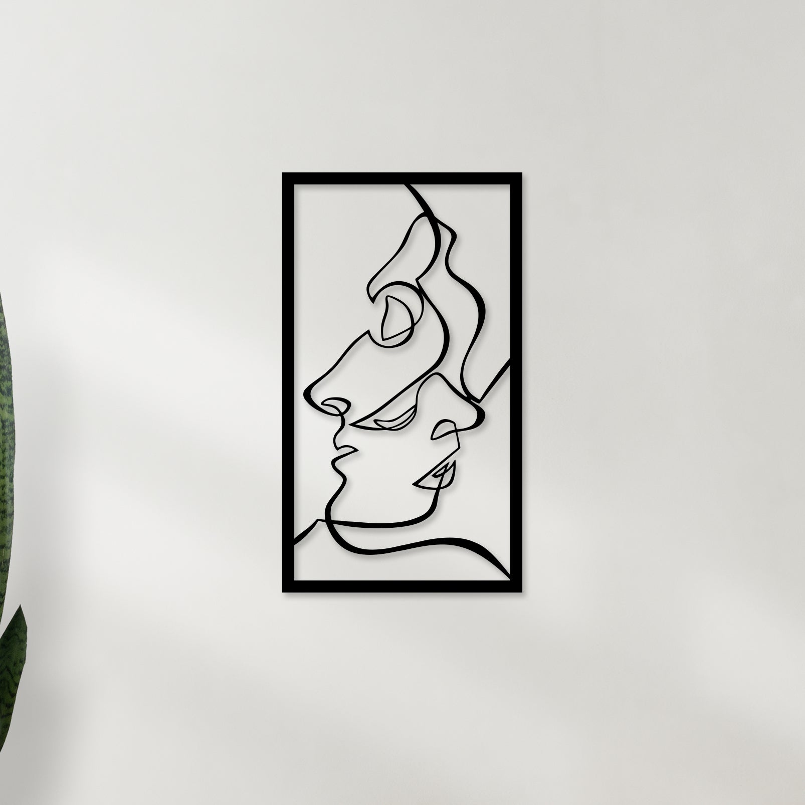 Face in Face Metal Wall Art