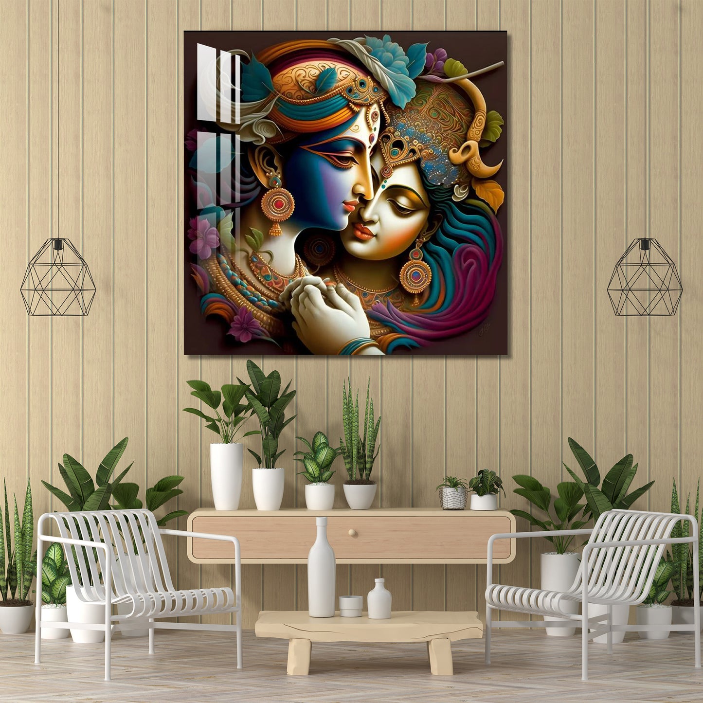 Radha Madhav Acrylic Wall Art