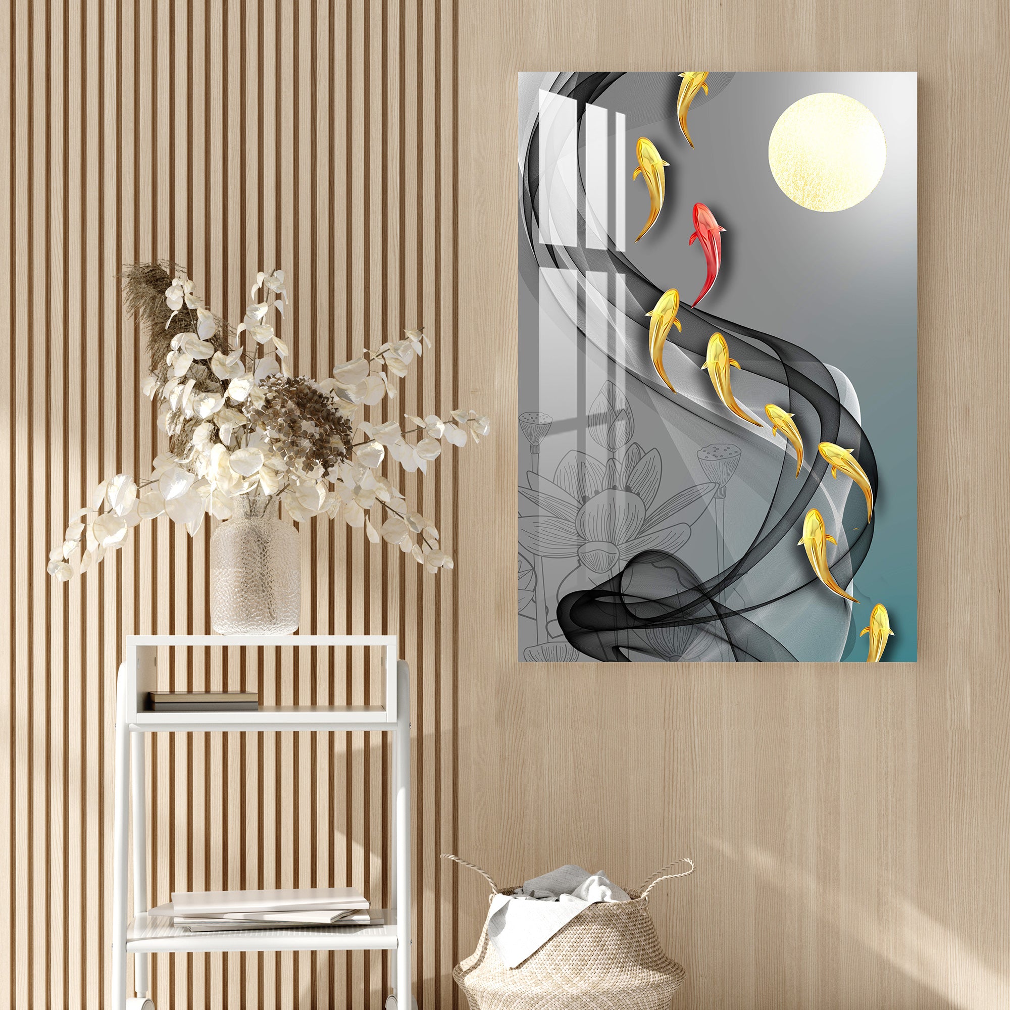 Fishes in The Lake Acrylic Wall Art