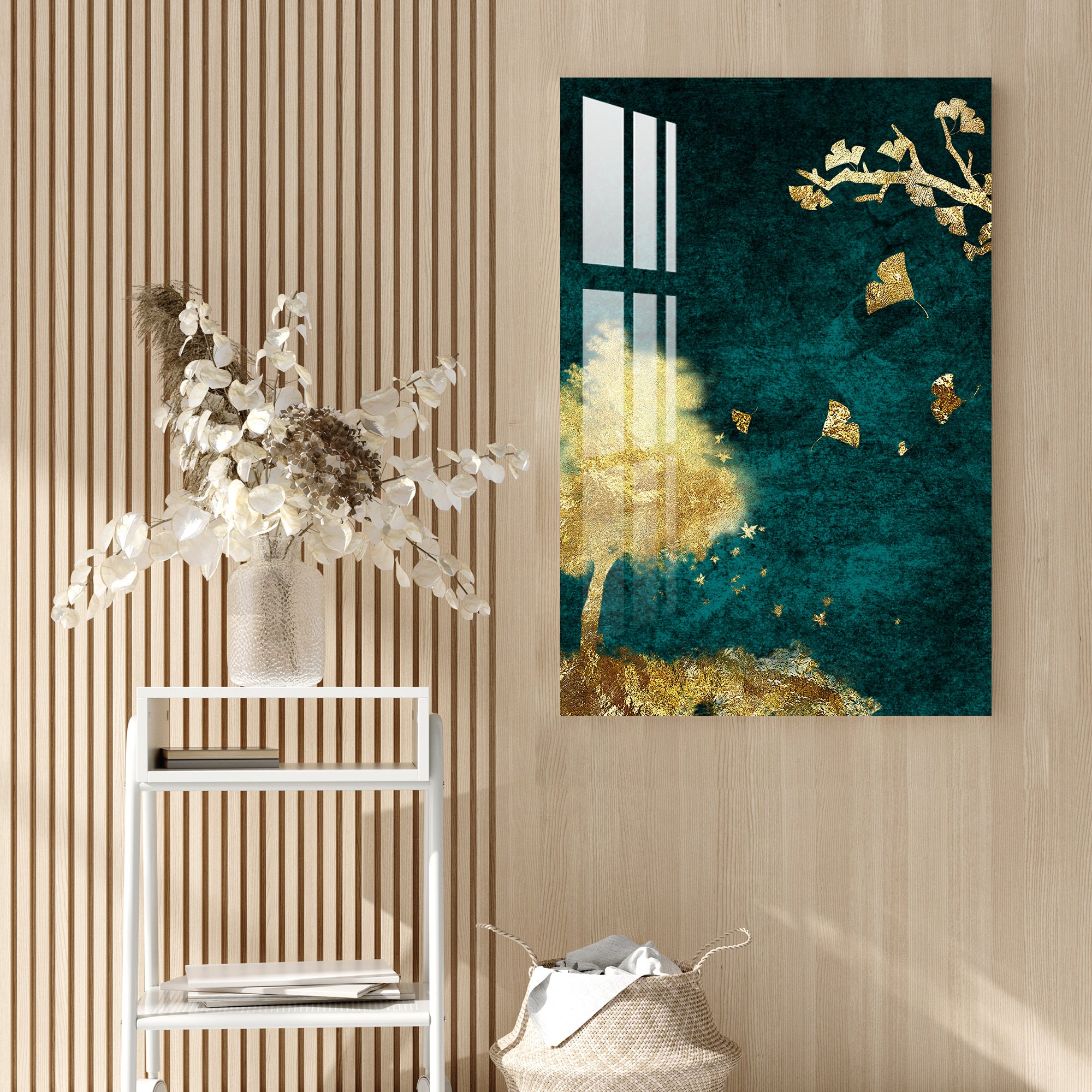 Golden Connection Acrylic Wall Art