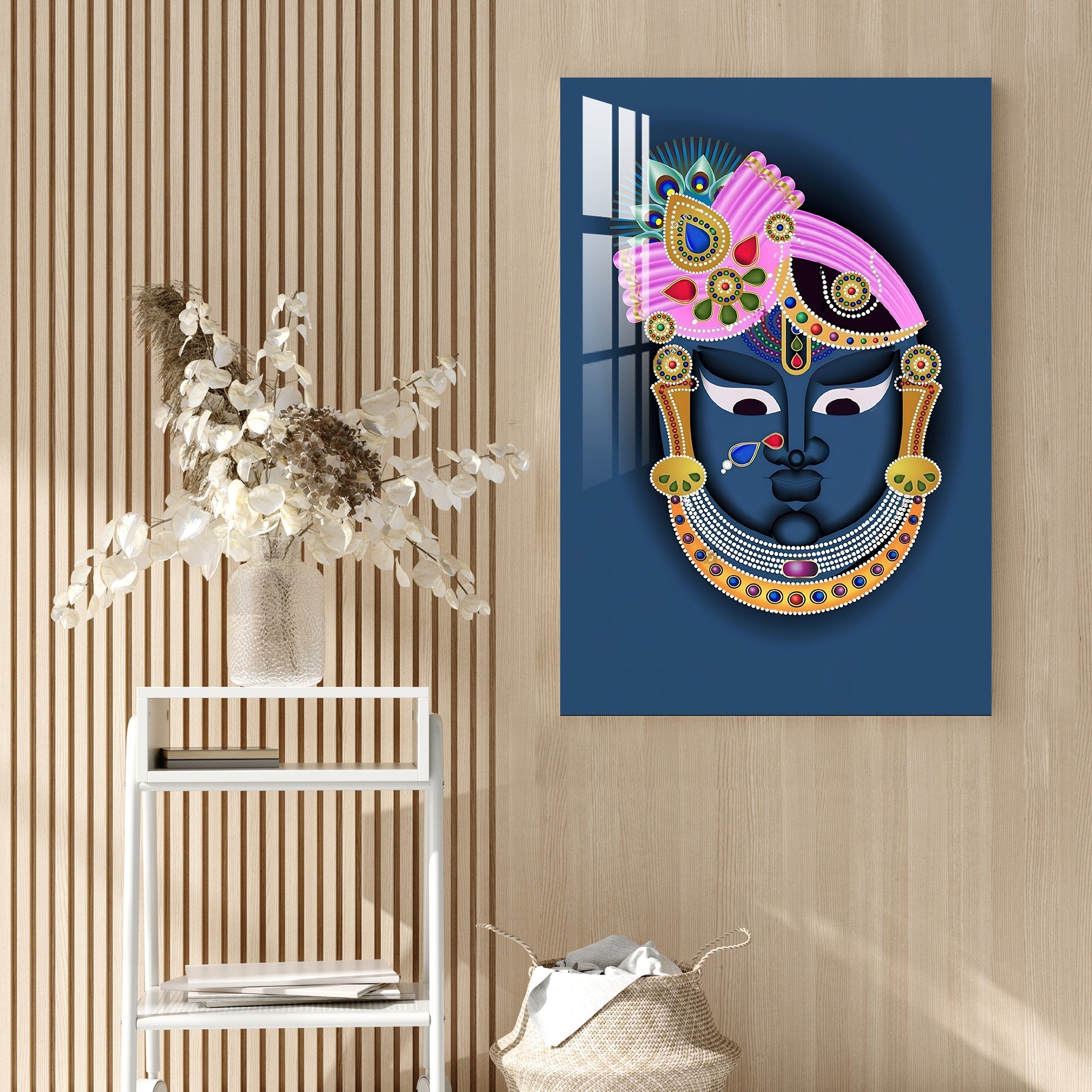 Shreenath Ji Pichwai Acrylic Wall Art - 29.5X20 inches / 3MM