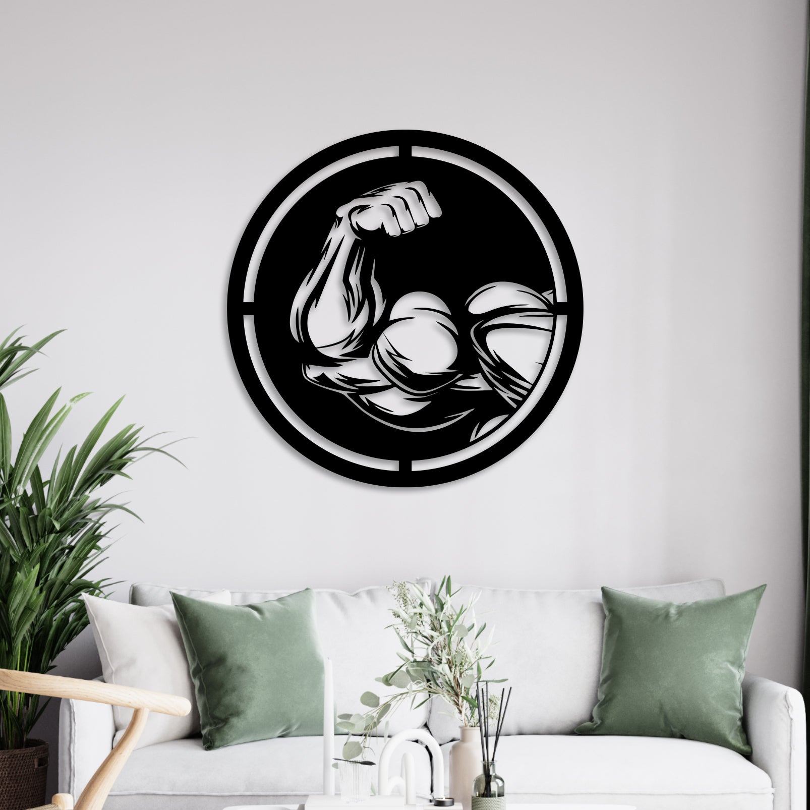 Bigger Biceps Metal Wall Art