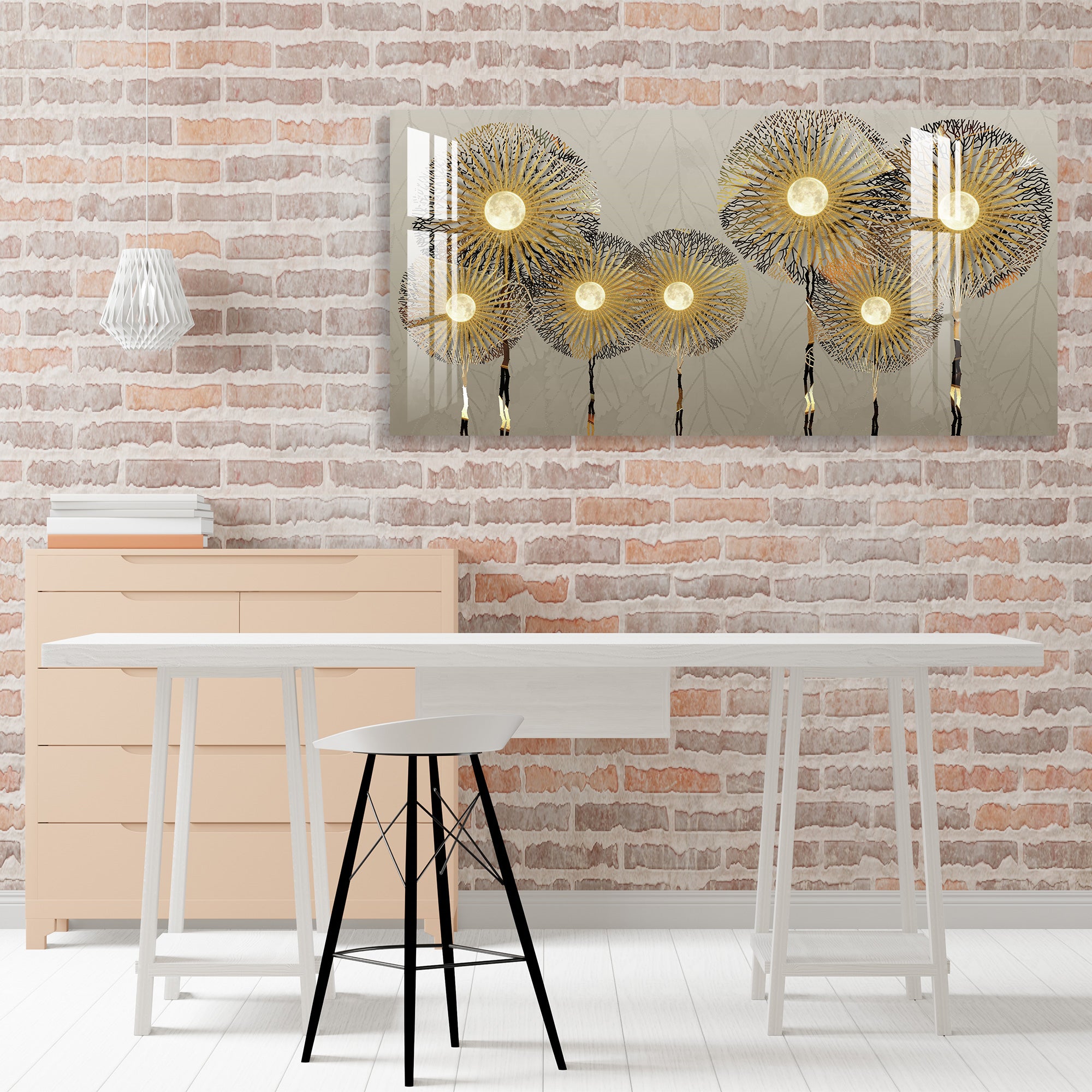 Glowing Trees Acrylic Wall Art