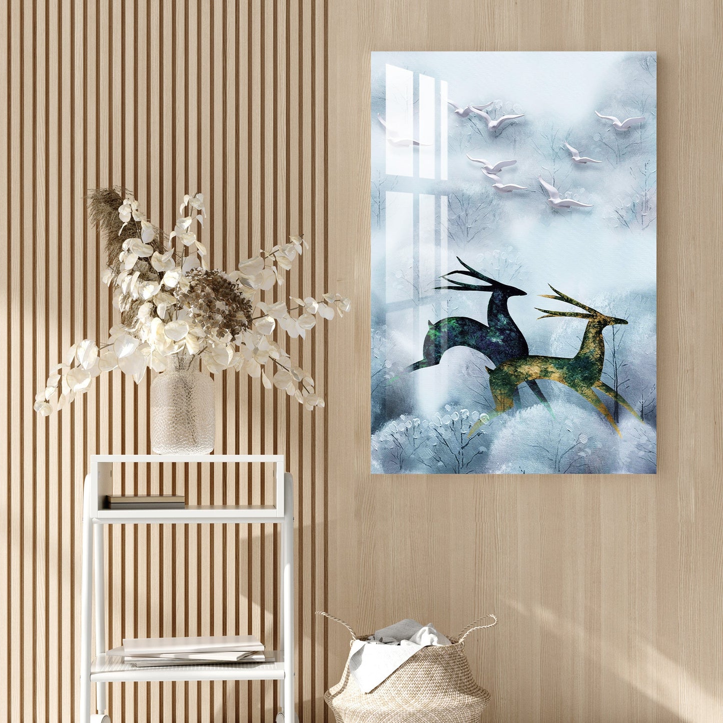 Running Deer Acrylic Wall Art - 29.5X20 inches / 8MM (Premium)