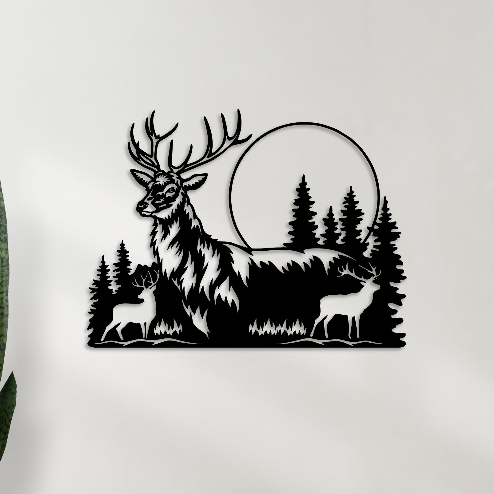 Swamp Deer Metal Wall Art