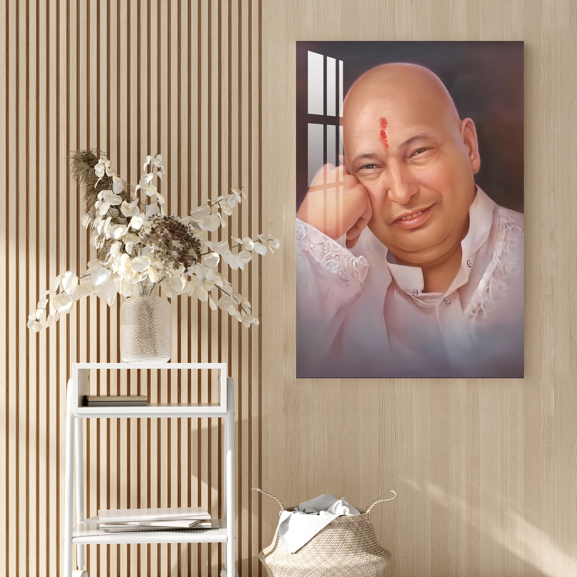 Guruji Bade Mandir Acrylic Wall Art