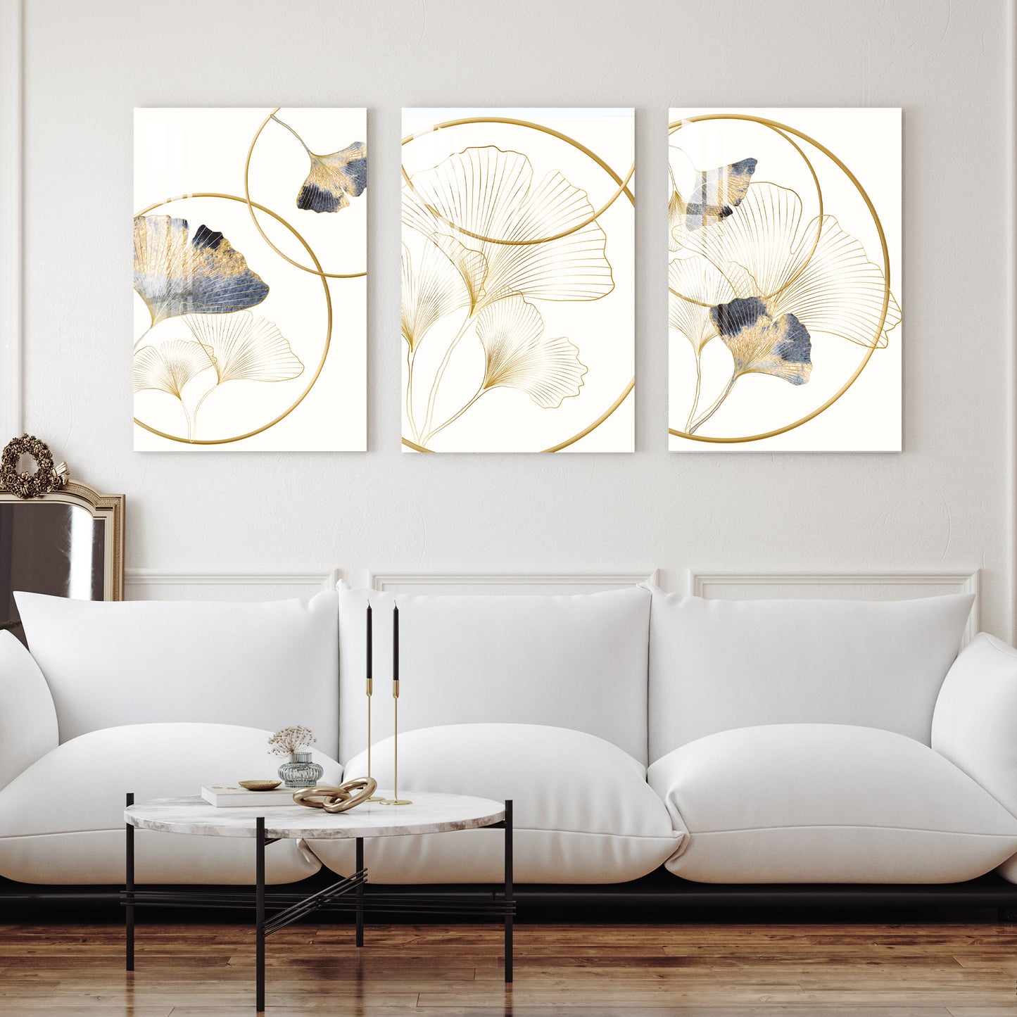 Gingko Biloba Acrylic Wall Art (Set of 3)