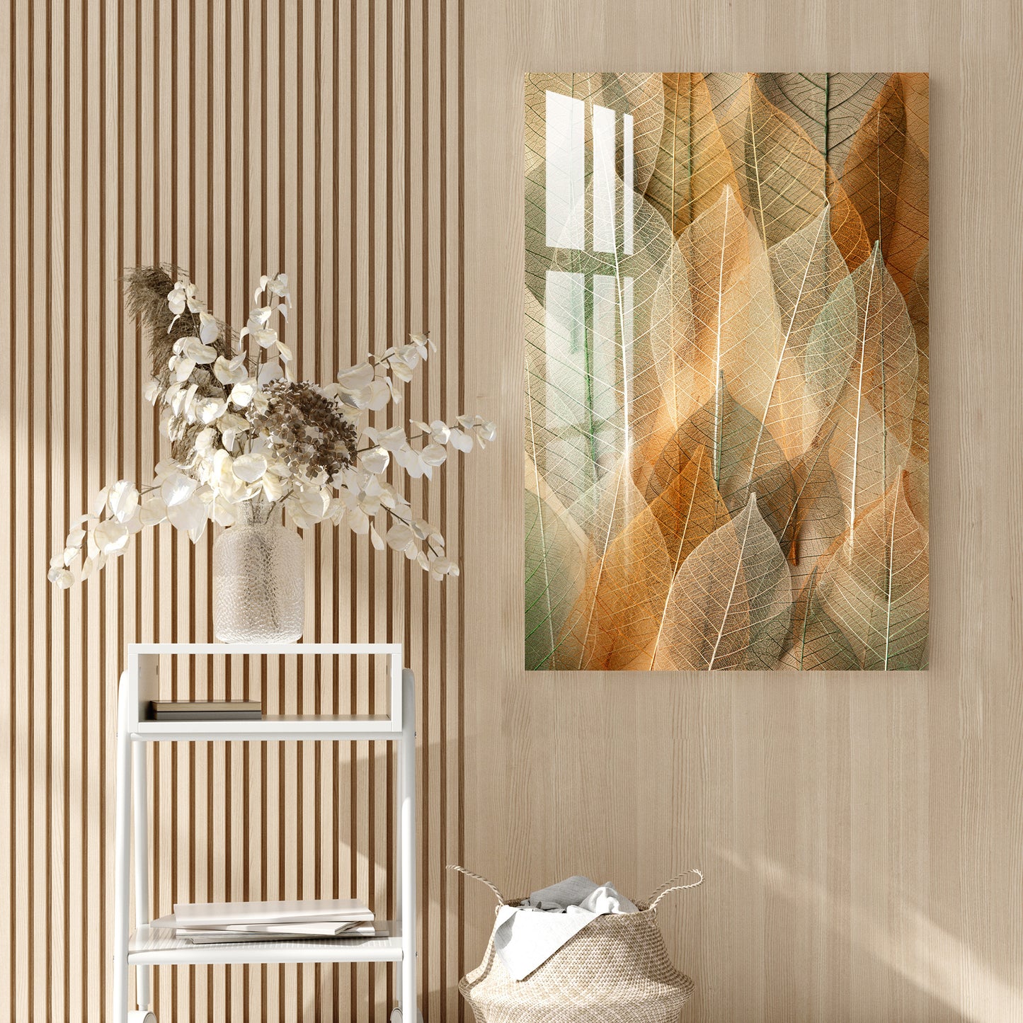 Dried Leaves Acrylic Wall Art