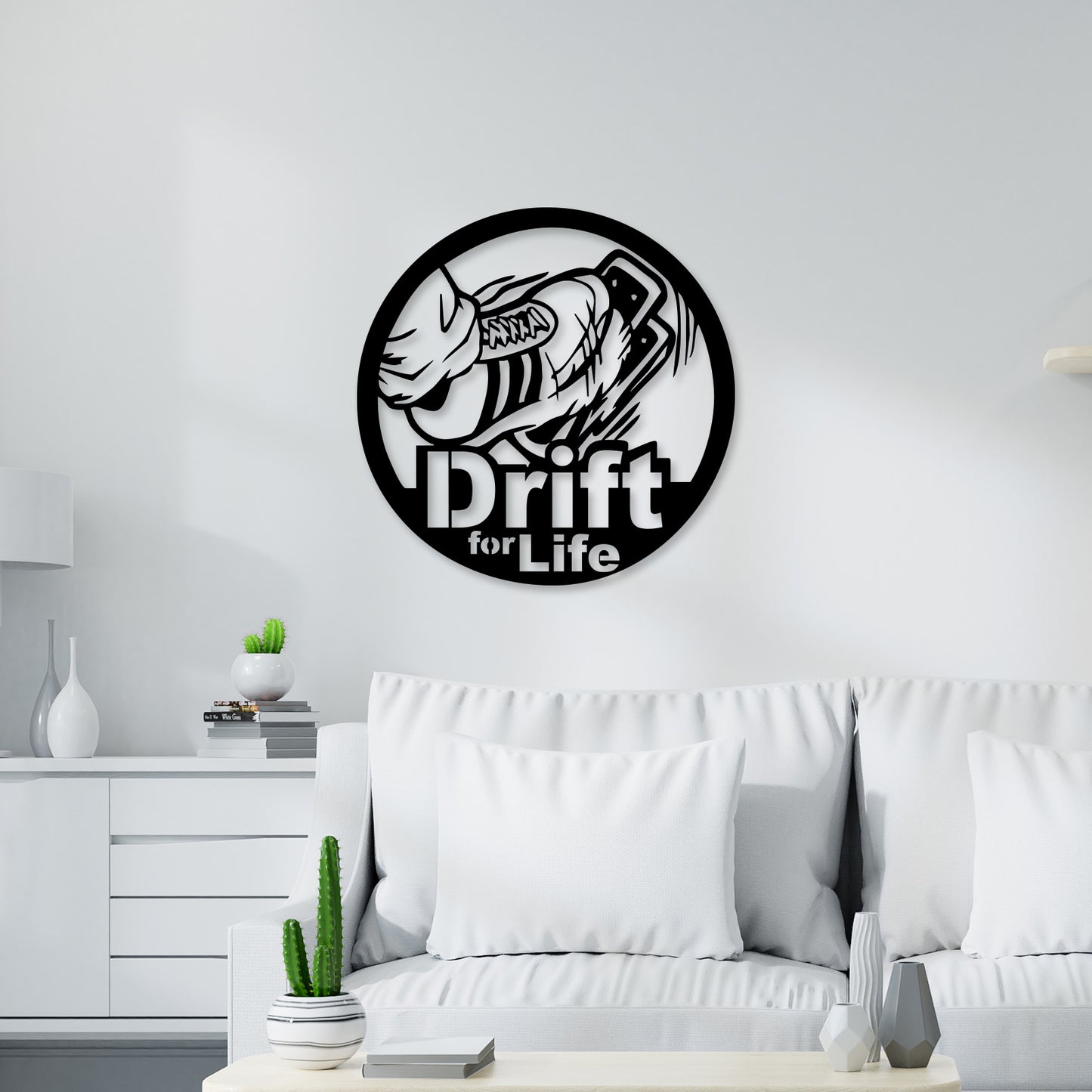 Drift for Life Metal Wall Art