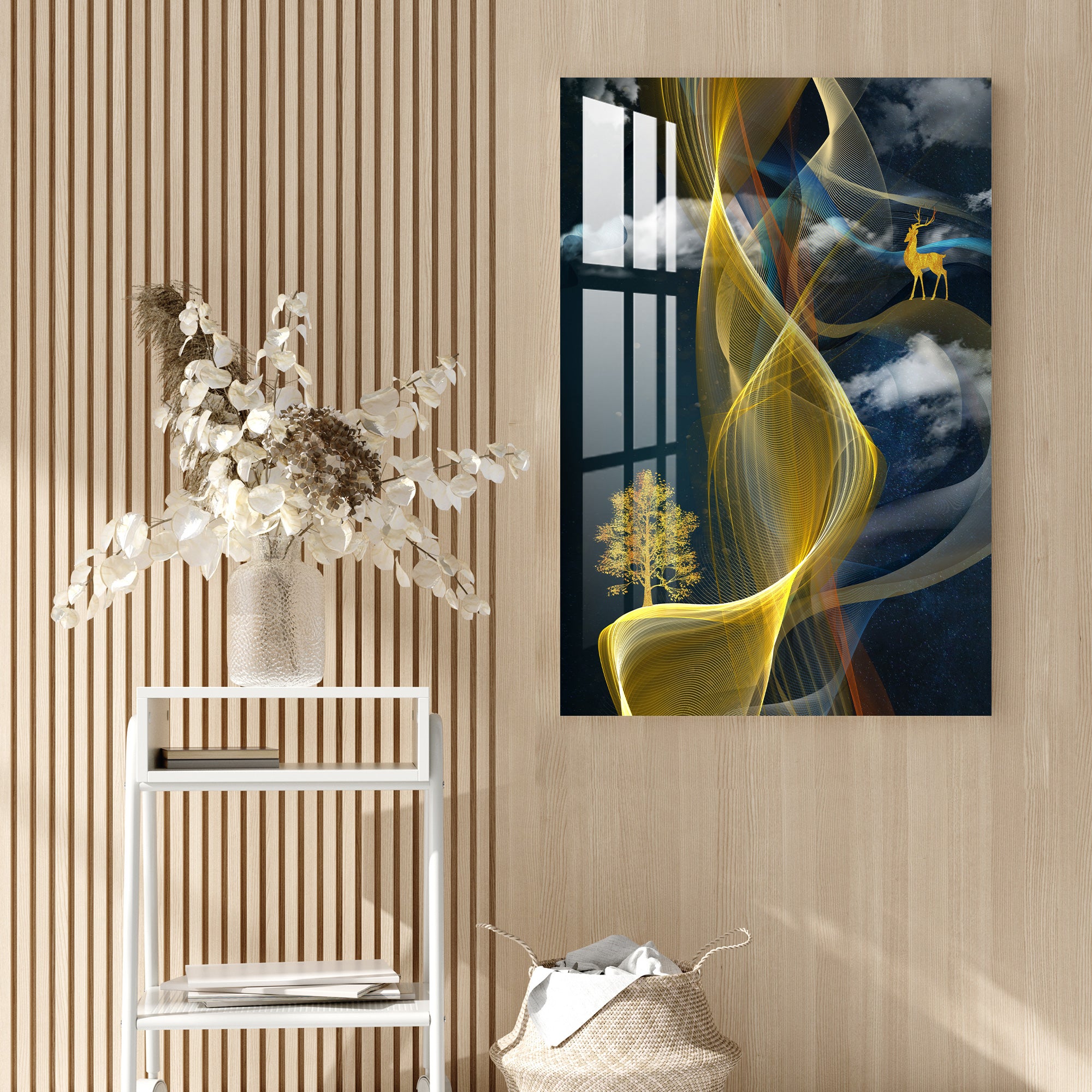 Golden Loop Acrylic Wall Art