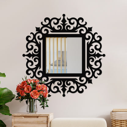 Vintage Metal Wall Mirror