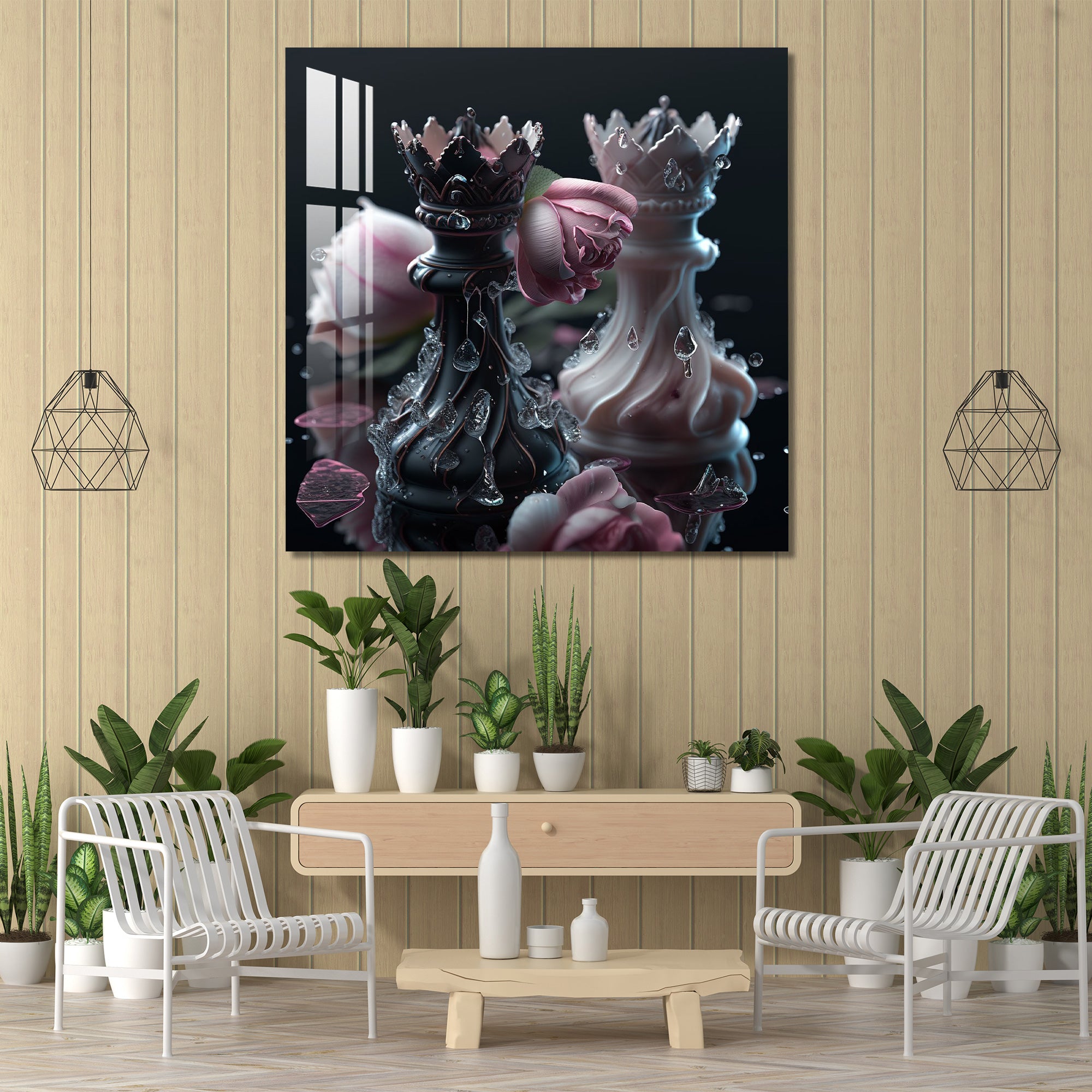 Chess Queens Acrylic Wall Art